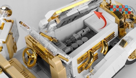 [10003] Klocki 868 el. Auto Technic pojazd retro autko K500 Mould King