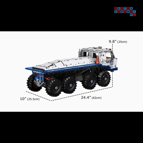 [13144] Klocki 3647 el. Ciężarówka technic zdalnie sterowana RC Mould King