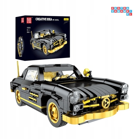 [10005] Klocki 886 el. Klasyczny samochód 300SL Gullwing pojazd Mould King