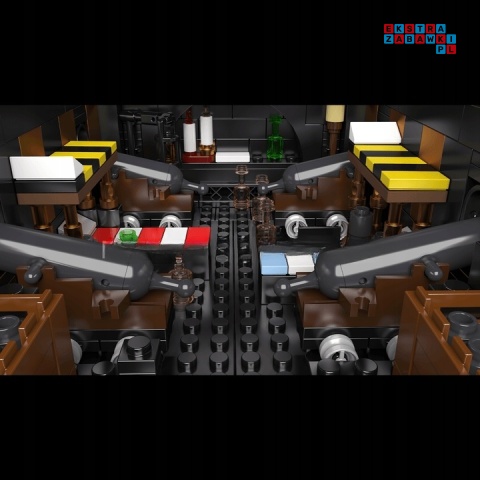 [13186] Klocki 5266 el. Konstrukcyjne czarny statek piracki Mould King