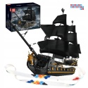 [13186] Klocki 5266 el. Konstrukcyjne czarny statek piracki Mould King