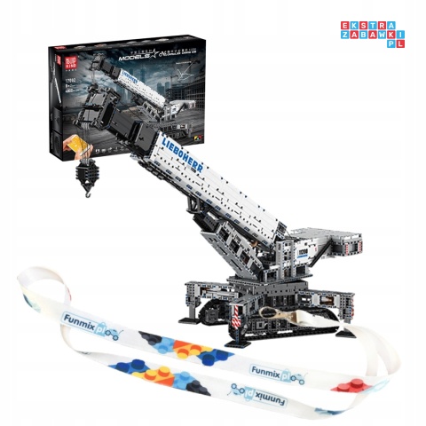 [17002] Klocki 4000 el. Konstrukcyjne duży zestaw dźwig budowlany zdalnie sterowany RC Mould King