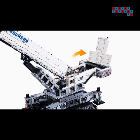 [17002] Klocki 4000 el. Konstrukcyjne duży zestaw dźwig budowlany zdalnie sterowany RC Mould King