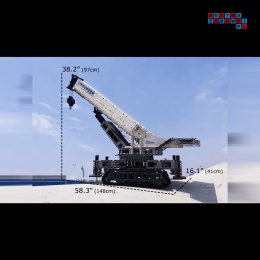 [17002] Klocki 4000 el. Konstrukcyjne duży zestaw dźwig budowlany zdalnie sterowany RC Mould King