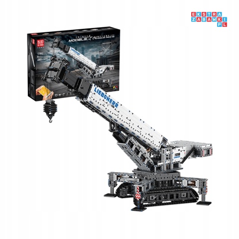 [17002] Klocki 4000 el. Konstrukcyjne duży zestaw dźwig budowlany zdalnie sterowany RC Mould King