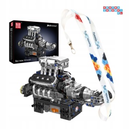 [10206] Klocki 737 el. Konstrukcyjne model silnika engine Mould King