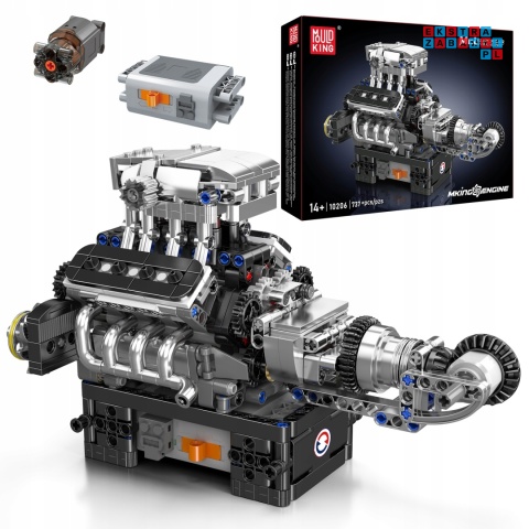 [10206] Klocki 737 el. Konstrukcyjne model silnika engine Mould King
