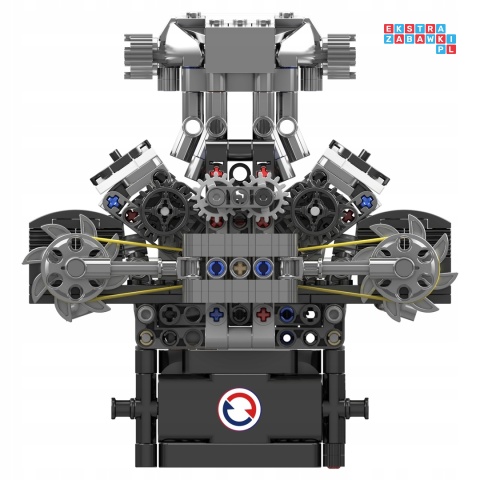 [10206] Klocki 737 el. Konstrukcyjne model silnika engine Mould King