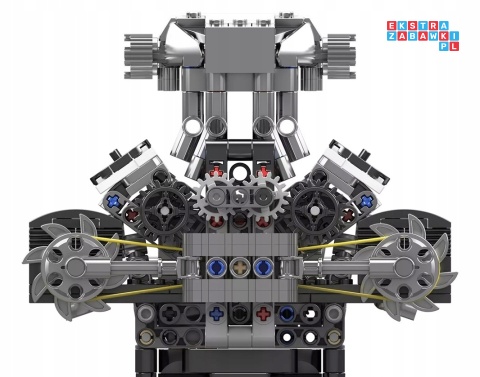 [10206] Klocki 737 el. Konstrukcyjne model silnika engine Mould King