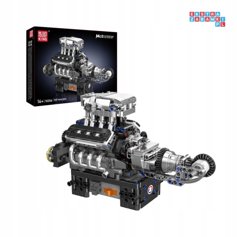 [10206] Klocki 737 el. Konstrukcyjne model silnika engine Mould King