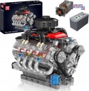 [10171] Klocki 487 el. Konstrukcyjne silnik ośmiocylindrowy V8 engine Mould King