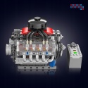 [10171] Klocki 487 el. Konstrukcyjne silnik ośmiocylindrowy V8 engine Mould King