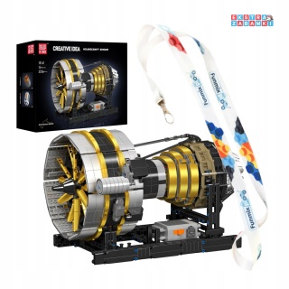 [10141] Klocki 2256 el. Konstrukcyjne silnik samolotowy Aircraft Engine Mould King [S]