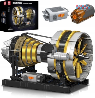 [10141] Klocki 2256 el. Konstrukcyjne silnik samolotowy Aircraft Engine Mould King [S]