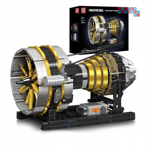 [10141] Klocki 2256 el. Konstrukcyjne silnik samolotowy Aircraft Engine Mould King