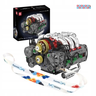 [10181] Klocki 2375 el. Konstrukcyjne silnik Flat-Six typu Boxer Mould King [S]
