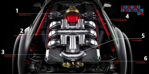 [10181] Klocki 2375 el. Konstrukcyjne silnik Flat-Six typu Boxer Mould King