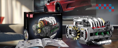 [10181] Klocki 2375 el. Konstrukcyjne silnik Flat-Six typu Boxer Mould King