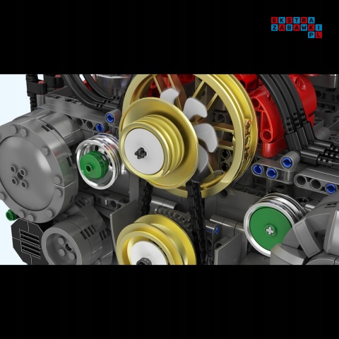 [10181] Klocki 2375 el. Konstrukcyjne silnik Flat-Six typu Boxer Mould King