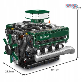 [10182] Klocki 2250 el. Konstrukcyjne silnik od czołgu tank Mould King [S]