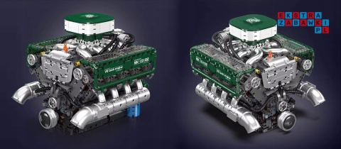 [10182] Klocki 2250 el. Konstrukcyjne silnik od czołgu tank Mould King