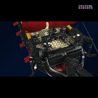 [13109] Klocki 3139 el. Konstrukcyjne statek piracki królowej Mould King [S]