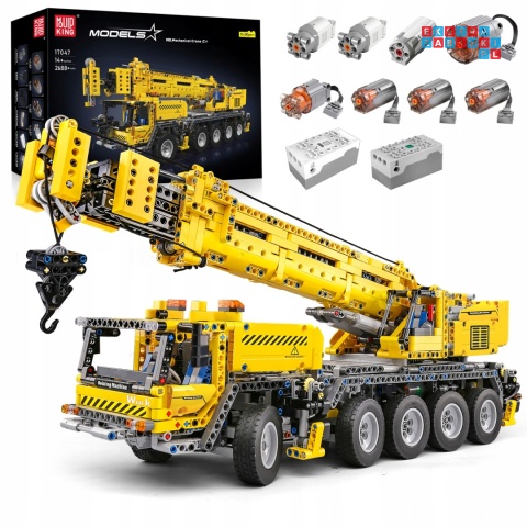 [17047] Klocki 2688 el. Konstrukcyjne technic ciężarówka auto Mould King