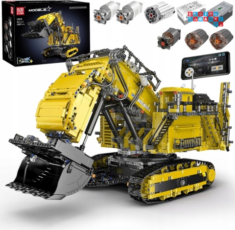 [17070] Klocki 4767 el. Konstrukcyjne technic koparka budowlana Mould King