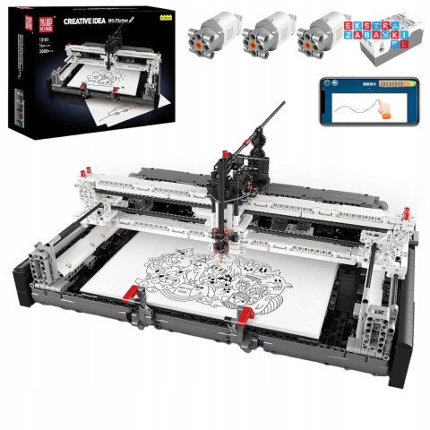 [13181] Klocki 3088 el. Konstrukcyjne maszyna do rysowania pisania Mould King