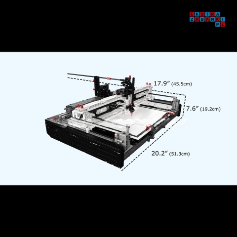 [13181] Klocki 3088 el. Konstrukcyjne maszyna do rysowania pisania Mould King
