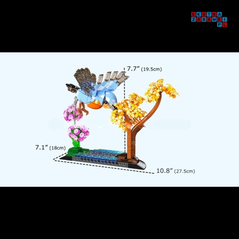 [10151] Klocki 609 el. Ptak koliber rudzik konstrukcyjne Mould King
