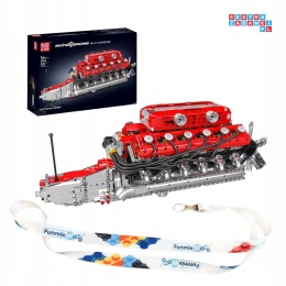 [10169] Klocki 3472 el. Model silnik V12 superfast skrzynia biegów Mould King