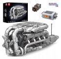 [10168] Klocki 2899 el. Model silnik V8 Twin Turbo skrzynia biegów Mould King