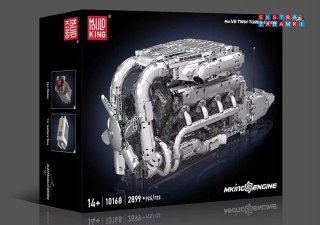 [10168] Klocki 2899 el. Model silnik V8 Twin Turbo skrzynia biegów Mould King [S]