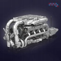 [10168] Klocki 2899 el. Model silnik V8 Twin Turbo skrzynia biegów Mould King