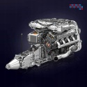 [10168] Klocki 2899 el. Model silnik V8 Twin Turbo skrzynia biegów Mould King