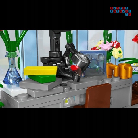 [16048] Klocki 1289 el. Ogród botaniczny Botanical Garden szklarnia z podświetleniem LED Mould king