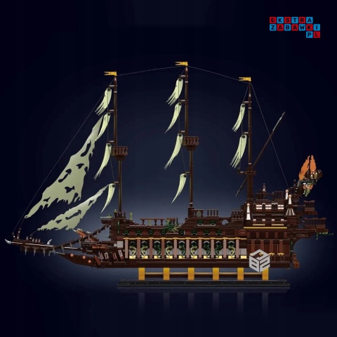 [13197] Klocki 4364 el. Statek model widmo Latający Holender Mould King