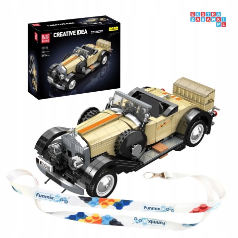 [10115] Klocki 897 el. Technic autko retro klasyczny pojazd Fantom Mould King