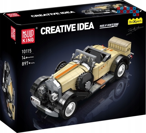 [10115] Klocki 897 el. Technic autko retro klasyczny pojazd Fantom Mould King