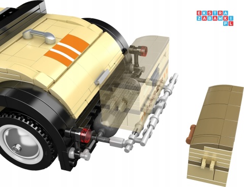 [10115] Klocki 897 el. Technic autko retro klasyczny pojazd Fantom Mould King