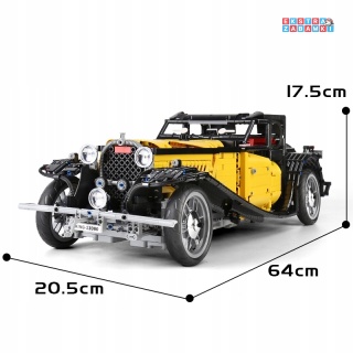[13080S] Klocki 3616 el. Auto Technic retro pojazd vintage T50 Mould King