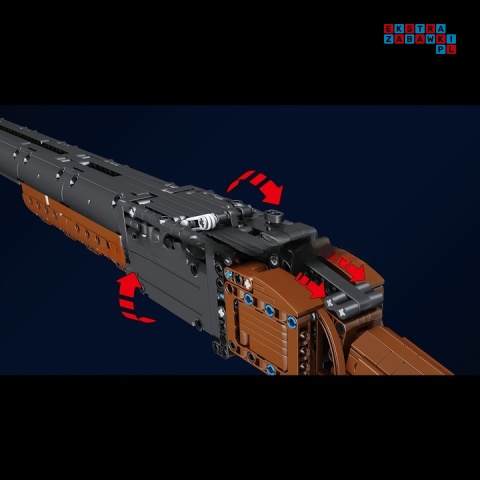 [14016] Klocki 1015 el. Technic broń dubeltówka shotgun strzelba Mould King