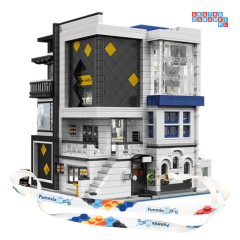 [16043] Klocki 3536 el. Technic budynek Galeria Sztuki wystawa z podświetleniem LED Mould King