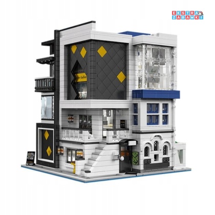 [16043] Klocki 3536 el. Technic budynek Galeria Sztuki wystawa z podświetleniem LED Mould King