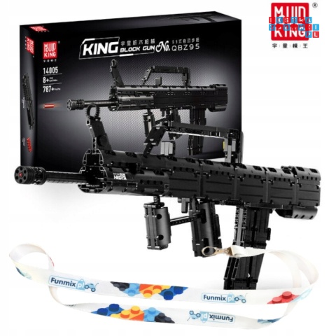 [14005S] Klocki 874 el. Technic karabin maszynowy broń zabawkowa Mould King