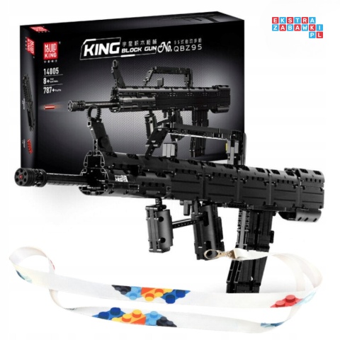 [14005S] Klocki 874 el. Technic karabin maszynowy broń zabawkowa Mould King