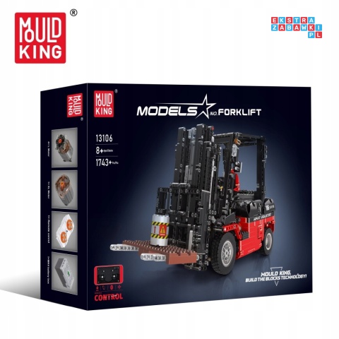 [13106S] Klocki 1904 el. Technic konstrukcyjne pojazd wózek widłowy Mould King