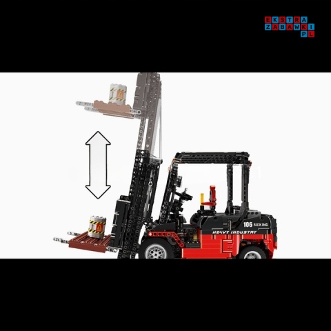 [13106S] Klocki 1904 el. Technic konstrukcyjne pojazd wózek widłowy Mould King