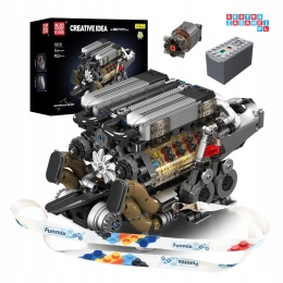 [10131] Klocki 952 el. Technic model silnik BGT W16 Mould King